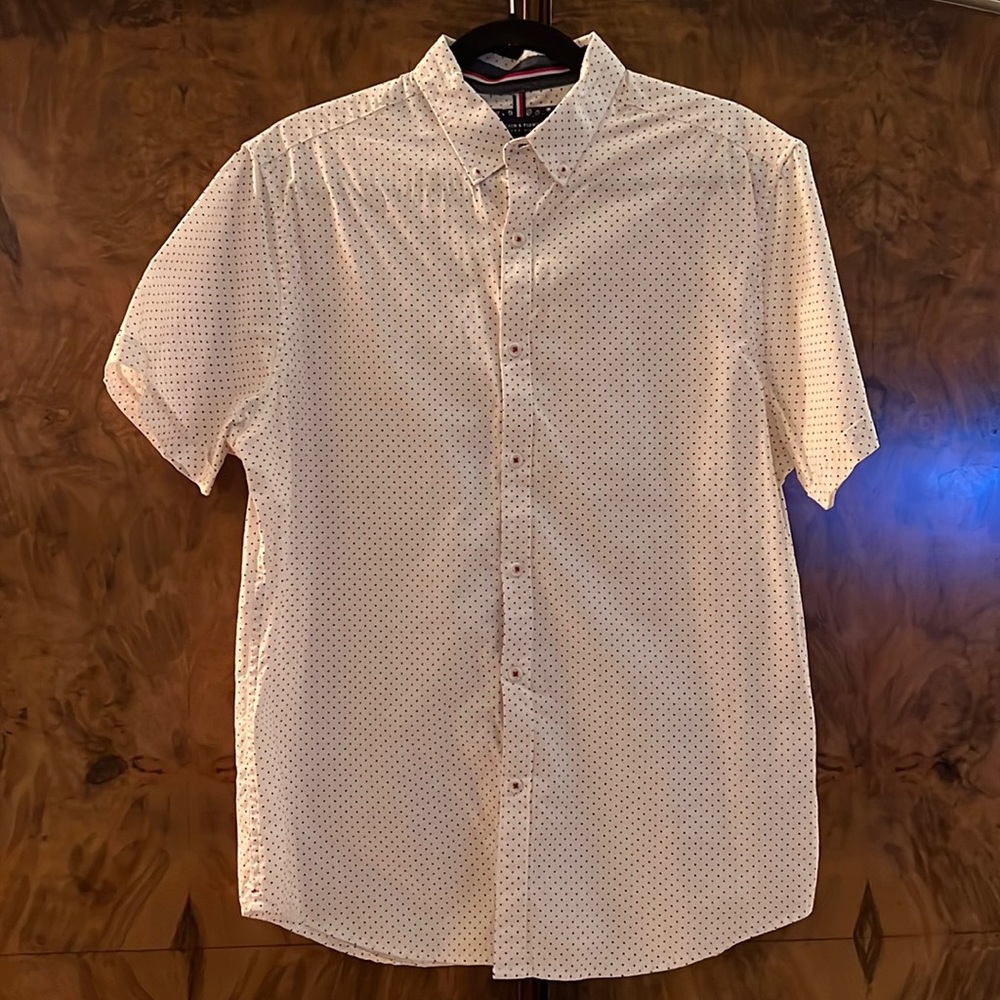 Denim & Flower - Patriotic button shown shirt